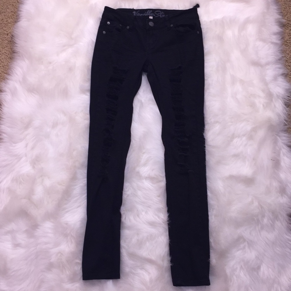Rebellious ripped jeans